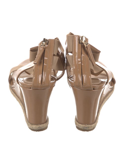 Fendi Patent Leather T-Strap Sandals