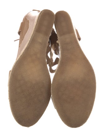 Fendi Patent Leather T-Strap Sandals