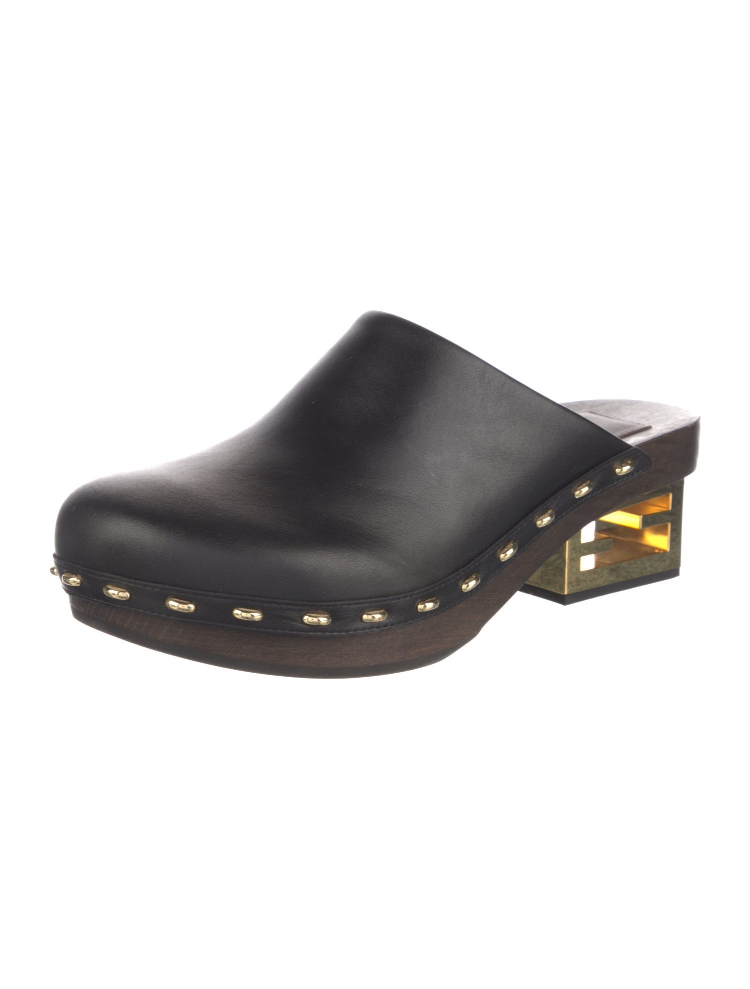 Fendi Leather Slides