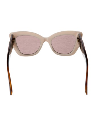 Fendi Zucca FF Logo Cat-Eye Sunglasses