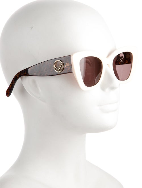 Fendi Zucca FF Logo Cat-Eye Sunglasses