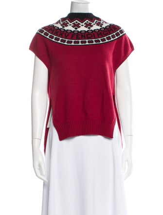 Fendi Wool Printed Sweater