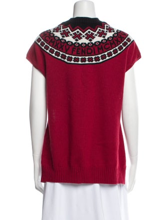 Fendi Wool Printed Sweater