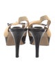 Fendi Zucca FF Logo Raffia Slingback Sandals