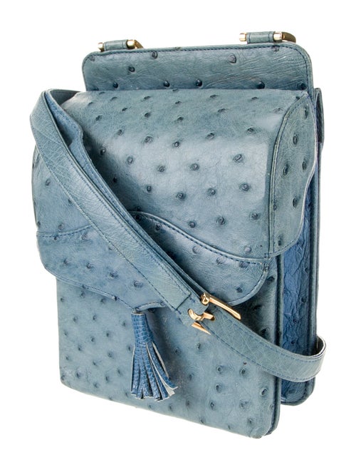 Fendi Ostrich Messenger Bag