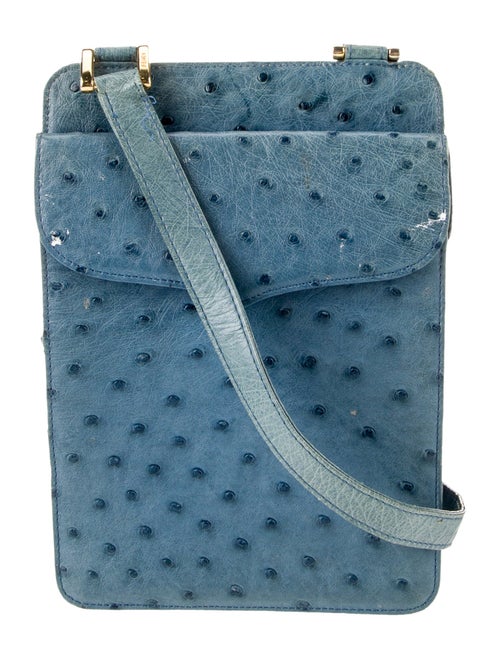 Fendi Ostrich Messenger Bag