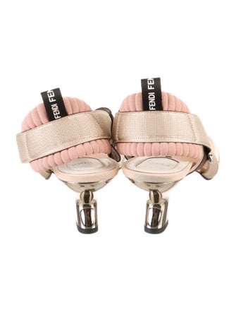 Fendi Printed Slingback Pumps