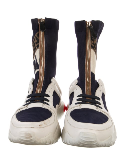 Fendi Colorblock Pattern Sock Sneakers