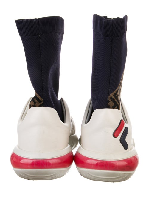Fendi Colorblock Pattern Sock Sneakers