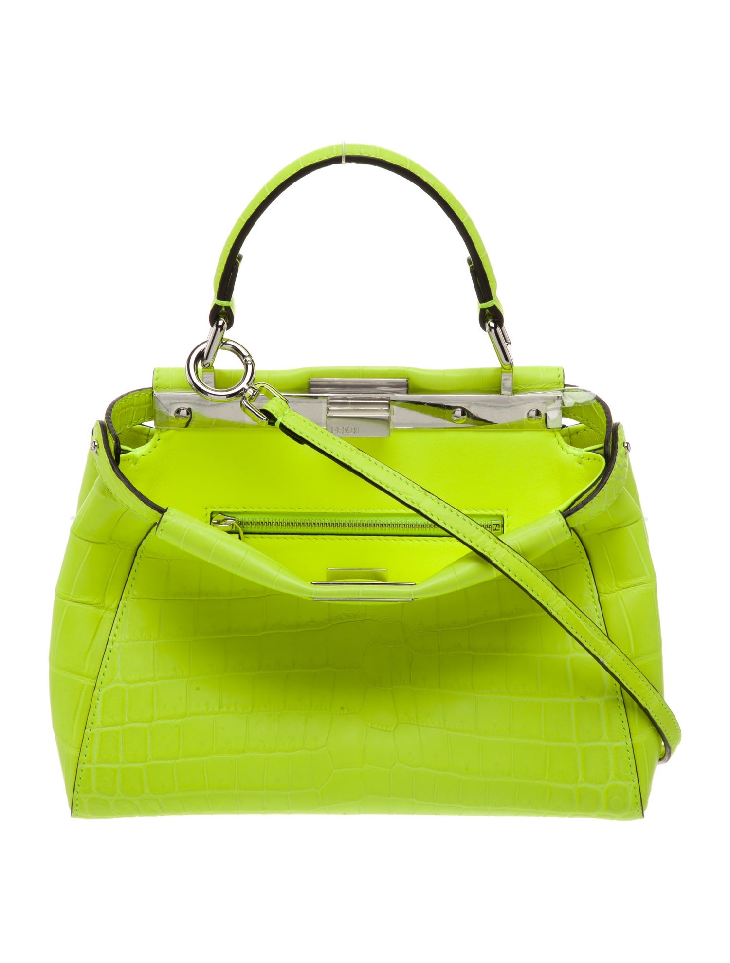 Fendi Crocodile Peekaboo Mini