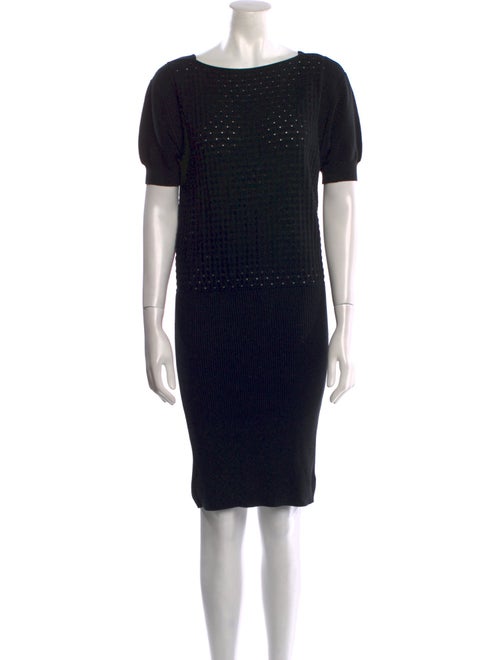 Fendi Bateau Neckline Knee-Length Dress