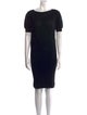 Fendi Bateau Neckline Knee-Length Dress