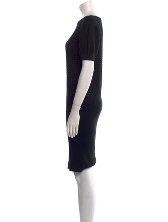 Fendi Bateau Neckline Knee-Length Dress