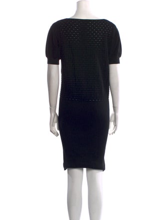 Fendi Bateau Neckline Knee-Length Dress