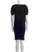 Fendi Bateau Neckline Knee-Length Dress