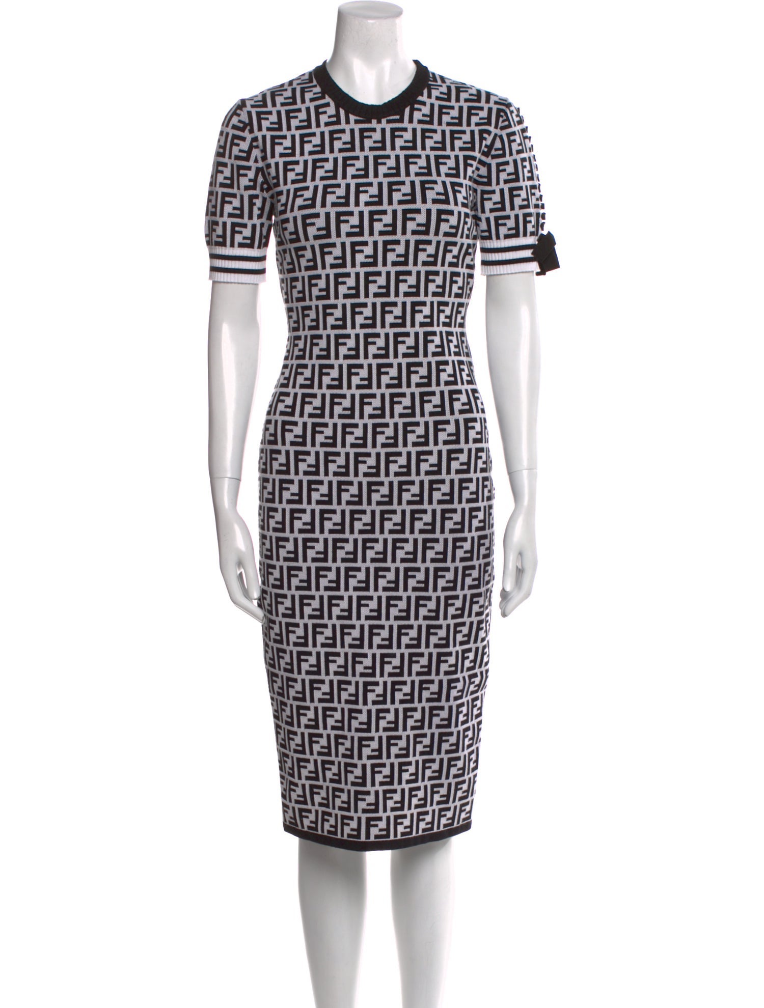 Fendi Printed Midi Length Dress