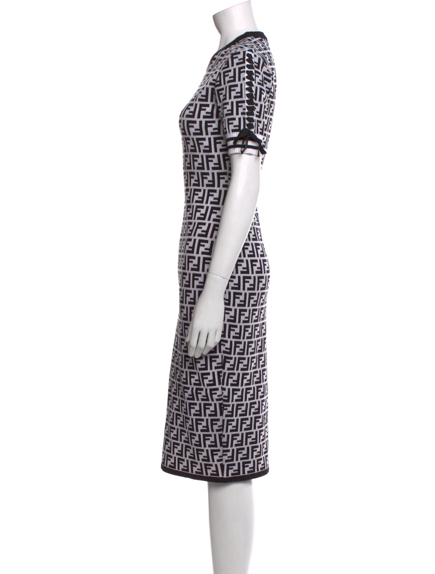 Fendi Printed Midi Length Dress