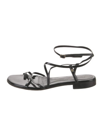 Fendi Patent Leather Gladiator Sandals