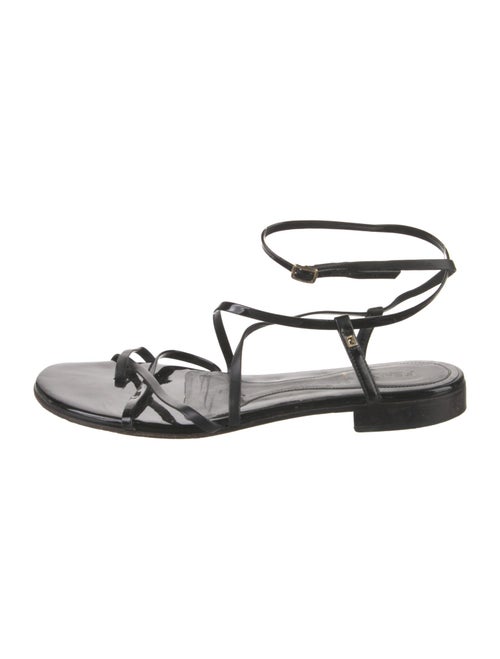 Fendi Patent Leather Gladiator Sandals