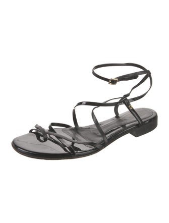 Fendi Patent Leather Gladiator Sandals