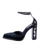 Fendi Zucca FF Logo Velvet D'Orsay Pumps