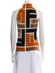 Fendi Printed Mock Neck Top