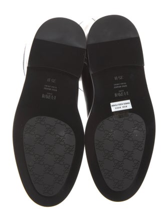 Fendi Karligraphy Accent Leather Rain Boots