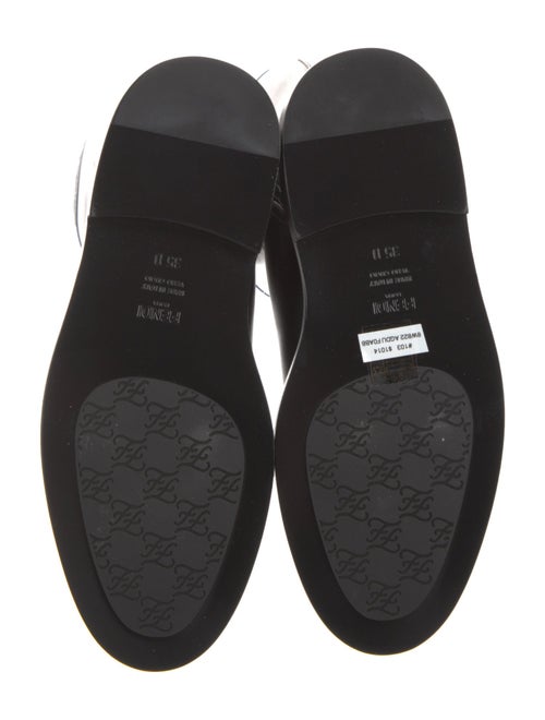 Fendi Karligraphy Accent Leather Rain Boots