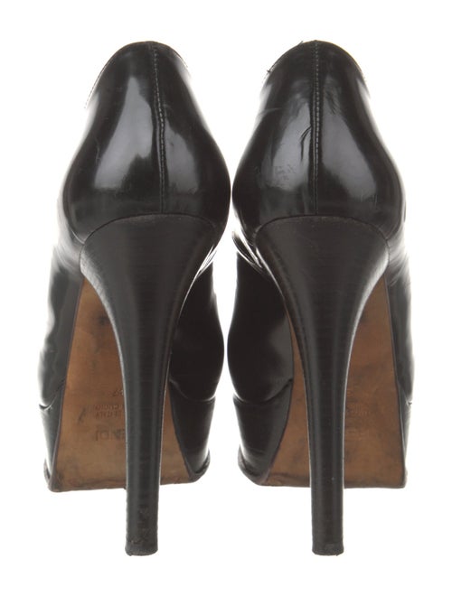 Fendi Zucca FF Logo Leather Pumps
