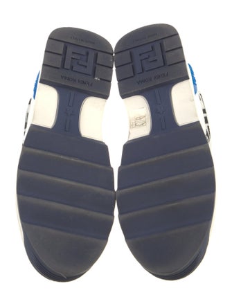 Fendi Leather Printed Chunky Sneakers