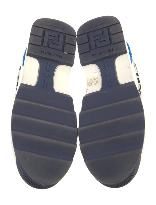 Fendi Leather Printed Chunky Sneakers
