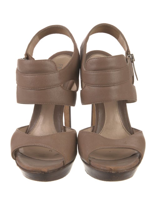 Fendi Leather Slingback Sandals