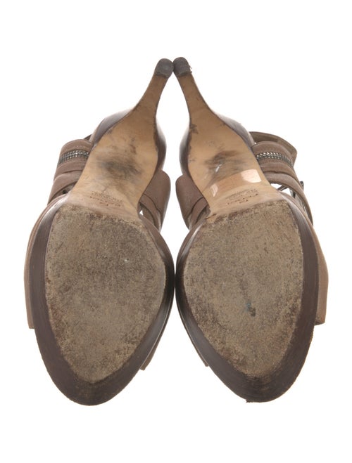 Fendi Leather Slingback Sandals