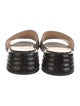Fendi Zucca FF Logo Leather Slides