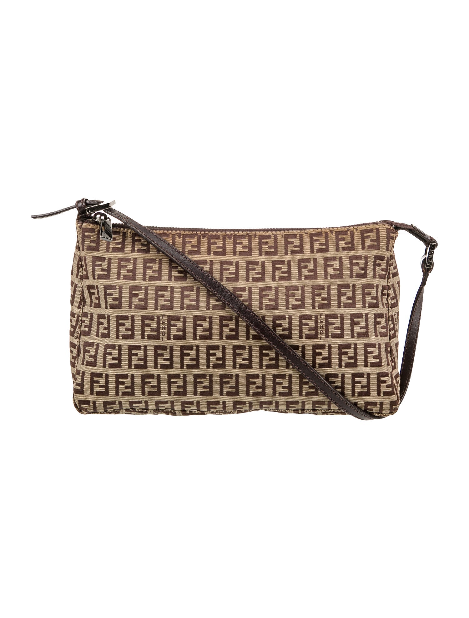 Fendi Zucchino FF Shoulder Bag Vintage