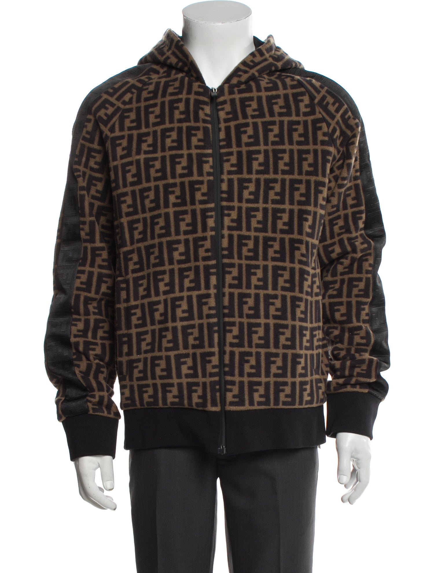 Fendi Zucca FF Logo Printed Hoodie w/ Tags