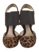 Fendi Ponyhair Animal Print Slingback Pumps