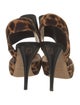 Fendi Ponyhair Animal Print Slingback Pumps