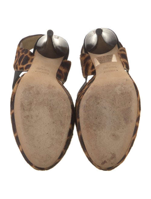 Fendi Ponyhair Animal Print Slingback Pumps