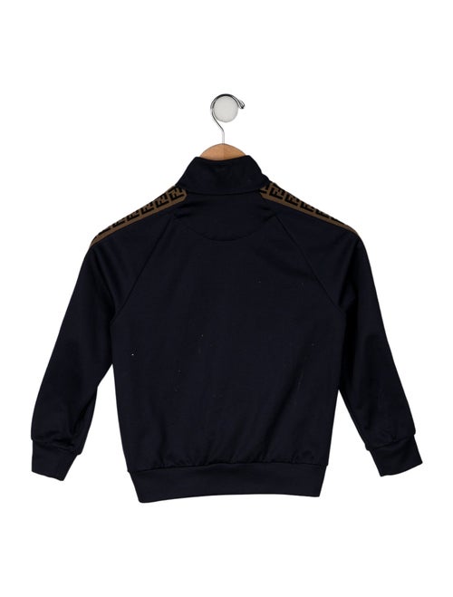 Fendi Kids Zucca Trim Jacket
