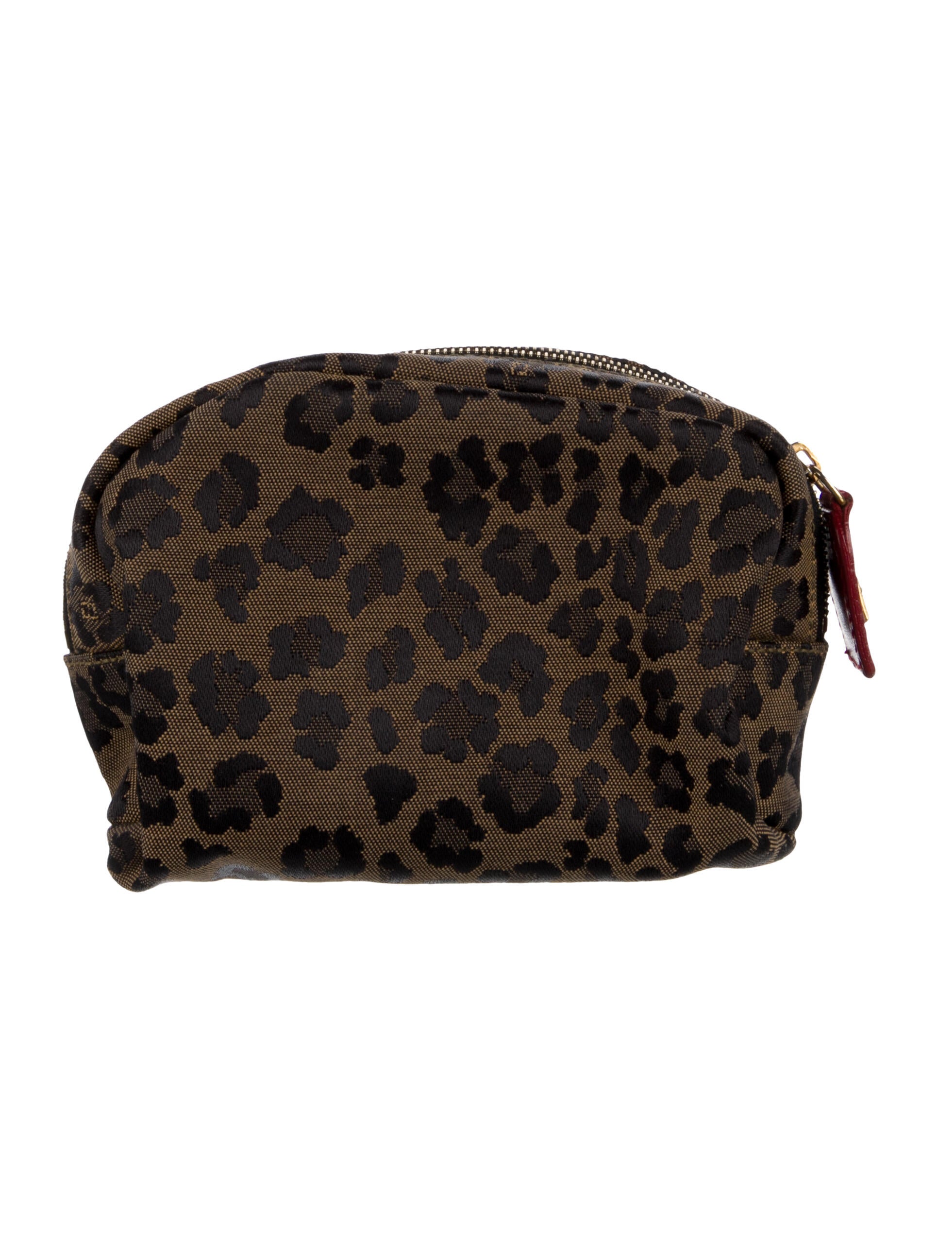 Fendi Vintage Animal Print Cosmetic Pouch