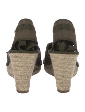 Fendi Zucca FF Logo Canvas D'Orsay Pumps