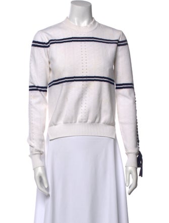 Fendi Mock Neck Long Sleeve Sweatshirt