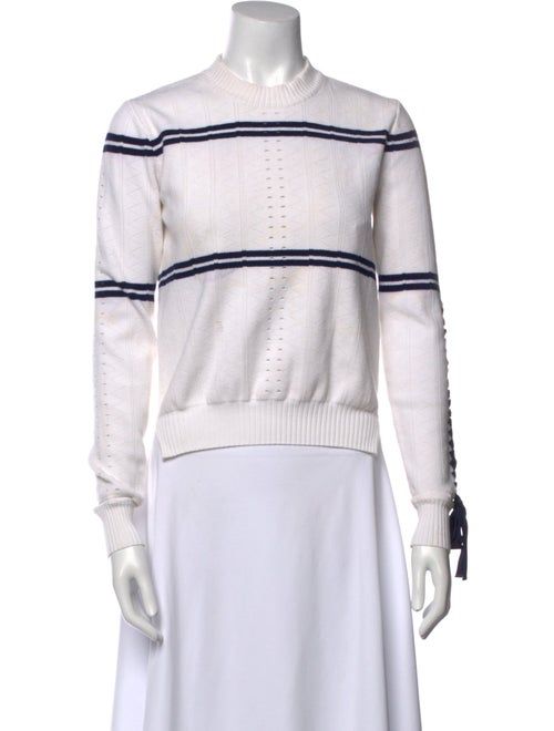 Fendi Mock Neck Long Sleeve Sweatshirt
