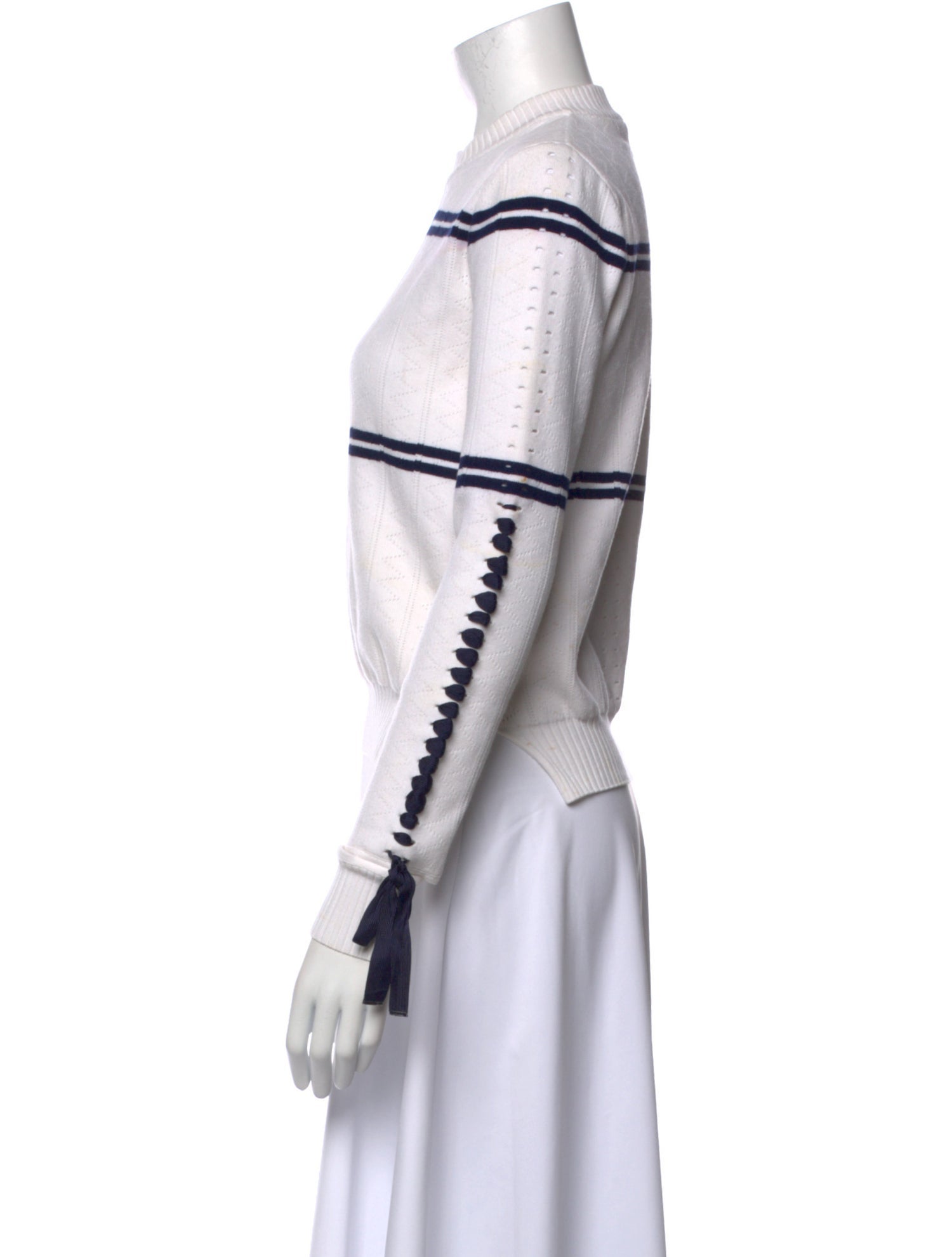 Fendi Mock Neck Long Sleeve Sweatshirt