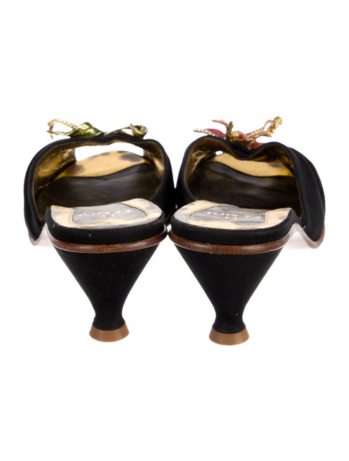 Fendi Crystal Embellishments Mules