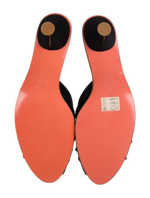 Fendi Crystal Embellishments Mules