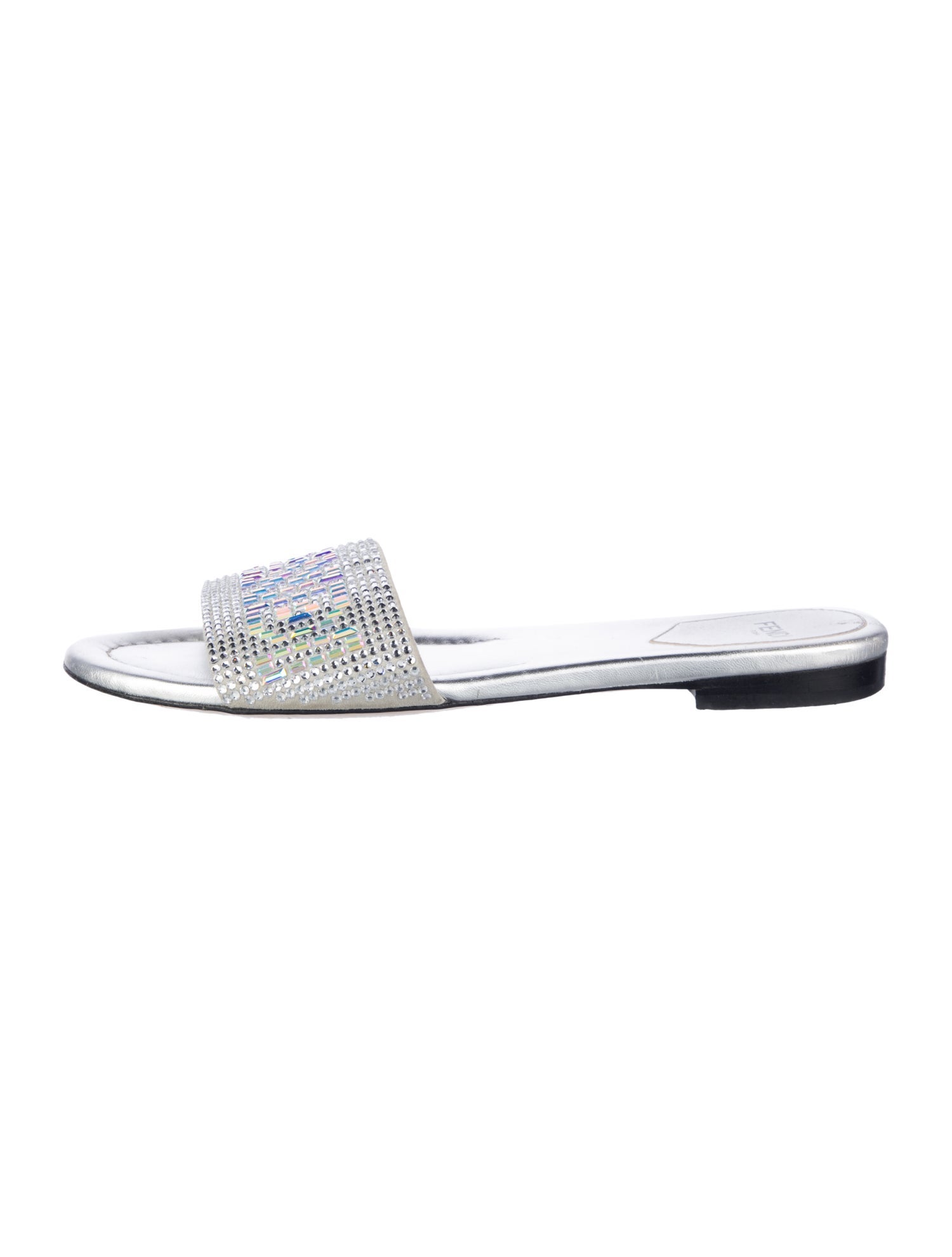 Fendi Crystal Crystal Embellishments Slides