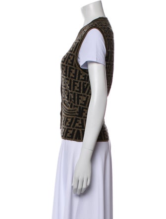 Fendi Wool Printed Sweater