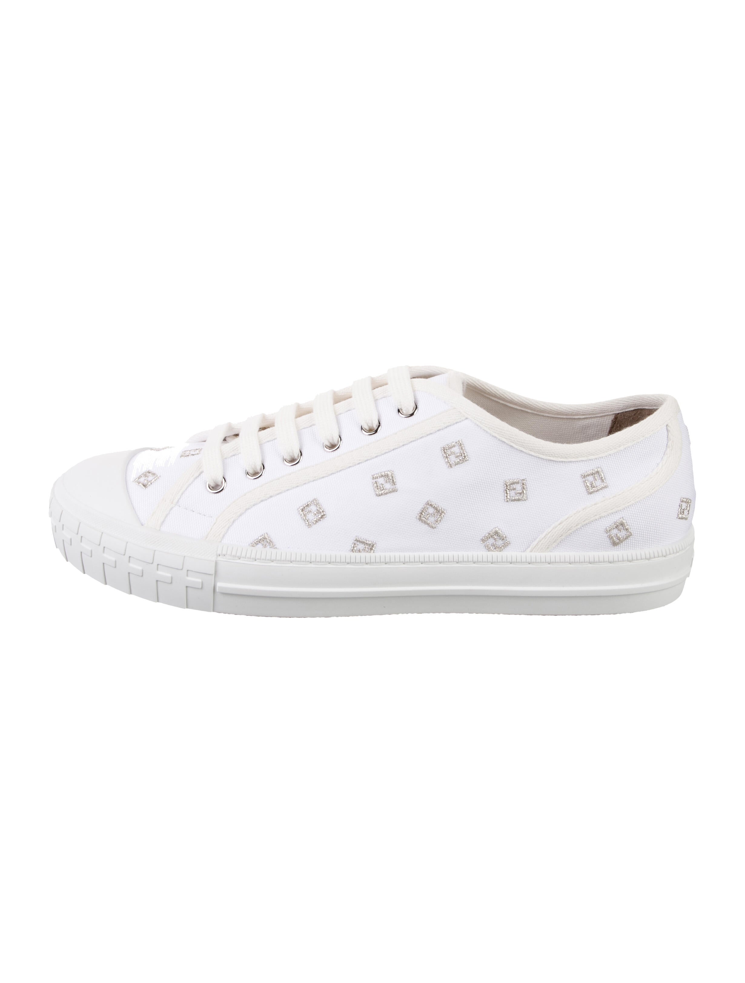 Fendi Zucca FF Logo Canvas Sneakers